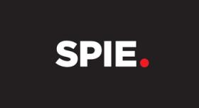 A black background with the word spie on it.