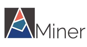 A miner logo on a white background.