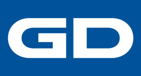 The gd logo on a blue background.